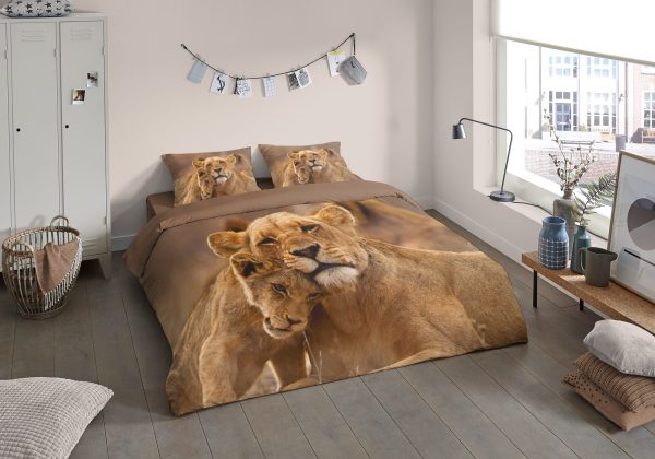 Pure Dekbedovertrek "tijgers" - Multi - (135x200 cm) - Microfiber - Afbeelding 2