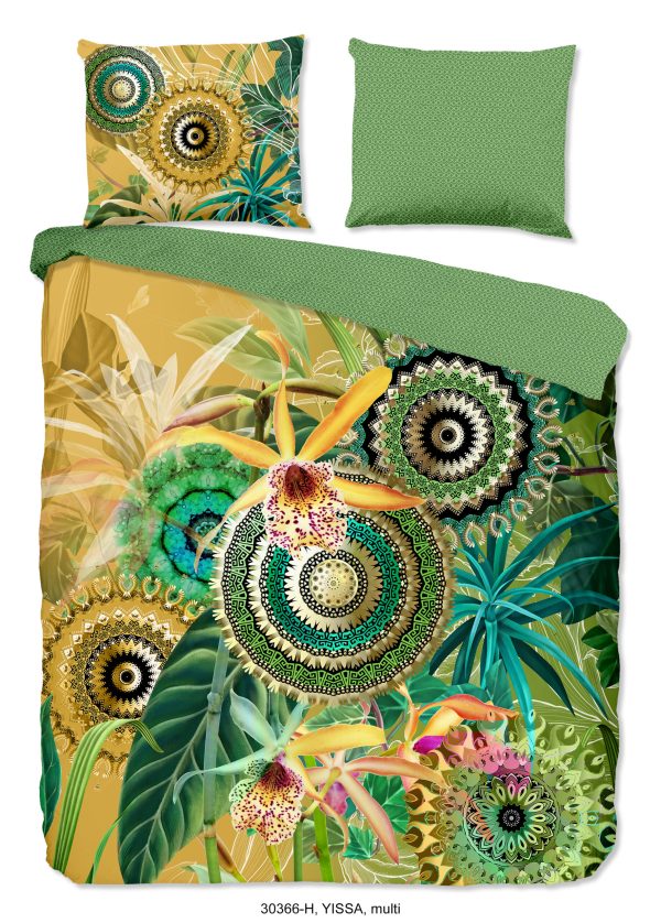 HIP Dekbedovertrek "mandala's, bladeren en bloemen" - Multi - (200x200/220 cm) - Katoen Satijn