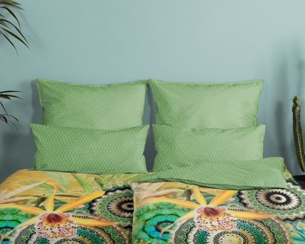 HIP Dekbedovertrek "mandala's, bladeren en bloemen" - Multi - (140x200 cm) - Katoen Satijn - Afbeelding 3