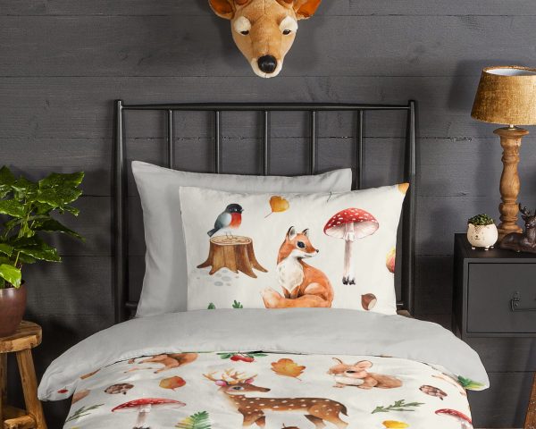 Good Morning Kinderdekbedovertrek "dieren" - Multi - (140x200/220 cm) - Katoen Flanel - Afbeelding 3