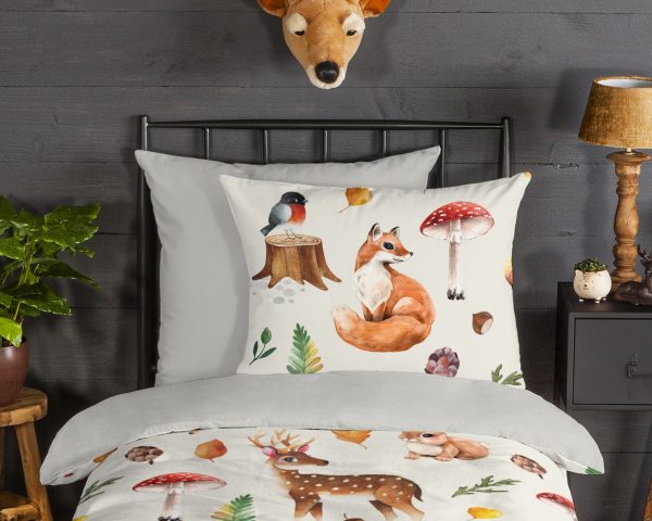 Good Morning Kinderdekbedovertrek "dieren" - Multi - (135x200 cm) - Katoen Flanel - Afbeelding 3