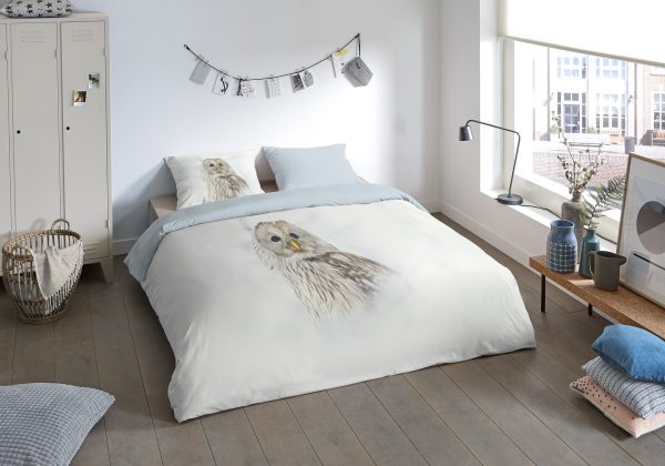 Pure Dekbedovertrek "uil" - Multi - (135x200 cm) - Microfiber - Afbeelding 2