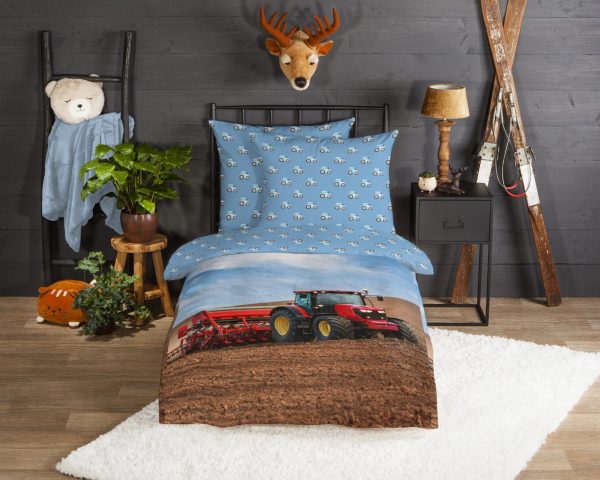 Good Morning Dekbedovertrek "tractor" - Multi - (140x200 cm) - Katoen Flanel - Afbeelding 2