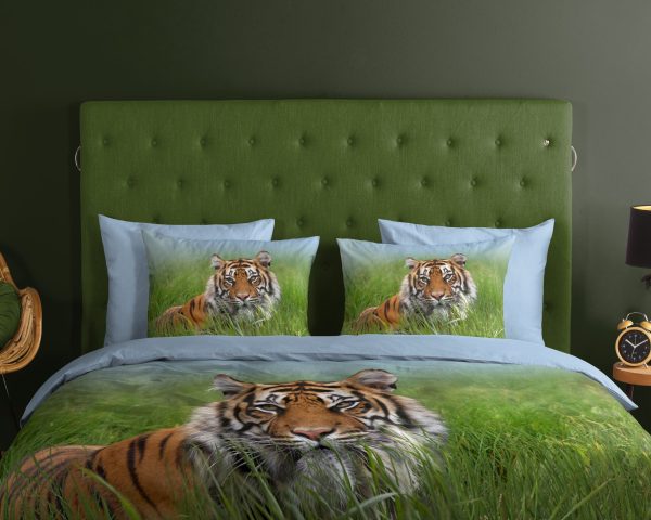 Good Morning Dekbedovertrek "tijger" - Multi - (140x200/220 cm) - Katoen - Afbeelding 3
