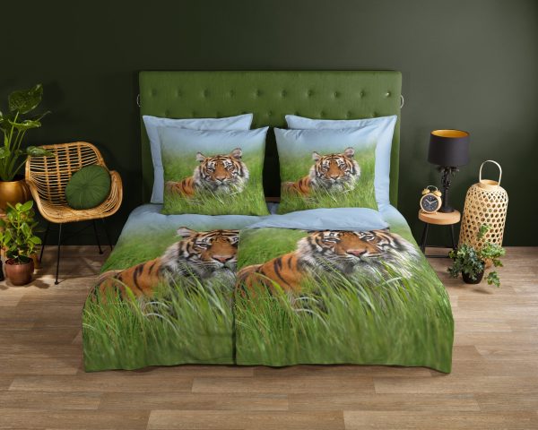 Good Morning Dekbedovertrek "tijger" - Multi - (135x200 cm) - Katoen - Afbeelding 2