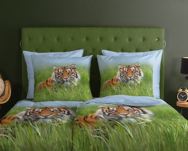 Good Morning Dekbedovertrek "tijger" - Multi - (135x200 cm) - Katoen - Afbeelding 3