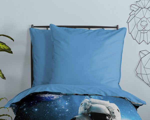 Good Morning Kinderdekbedovertrek "astronaut in de ruimte" - Blauw - (140x200 cm) - Katoen - Afbeelding 3