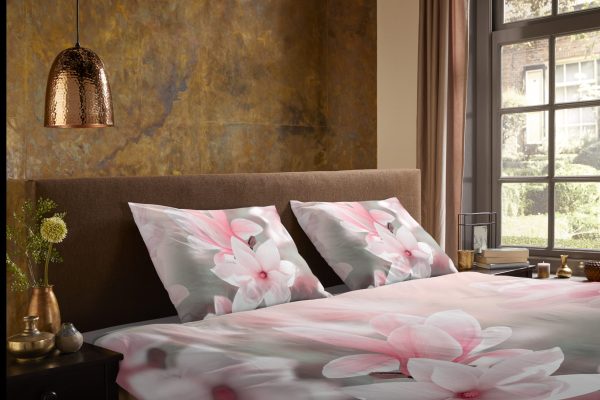 Pure Dekbedovertrek "magnolia bloemen" - Roze - (135x200 cm) - Microfiber - Afbeelding 3