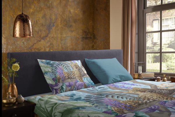 Pure Dekbedovertrek "jungle print met luipard" - Multi - (135x200 cm) - Microfiber - Afbeelding 3