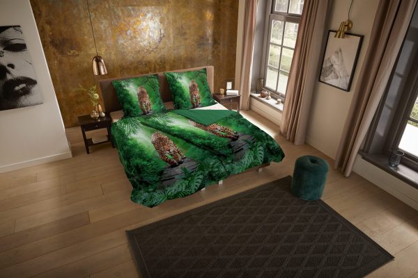 Pure Dekbedovertrek "luipaard" - Multi - (135x200 cm) - Microfiber - Afbeelding 2