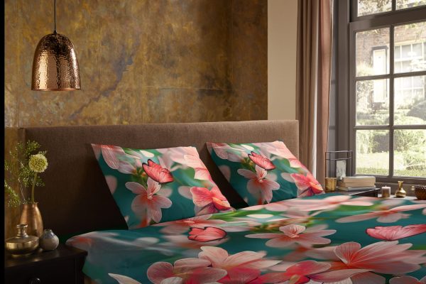 Pure Dekbedovertrek "bloemen" - Multi - (135x200 cm) - Microfiber - Afbeelding 3