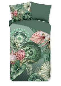 HIP Dekbedovertrek "mandala's en bloemen" - Multi - (140x200/220 cm) - Katoen Flanel
