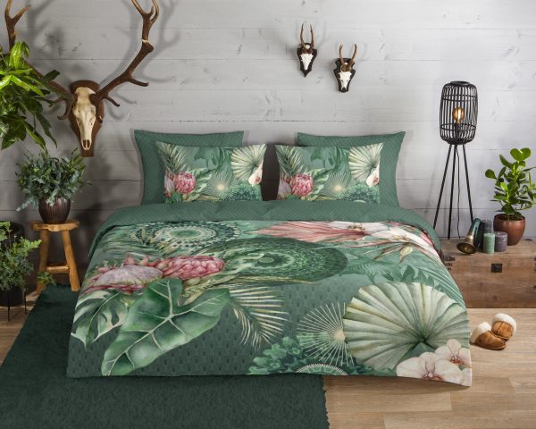 HIP Dekbedovertrek "mandala's en bloemen" - Multi - (240x200/220 cm) - Katoen Flanel - Afbeelding 2
