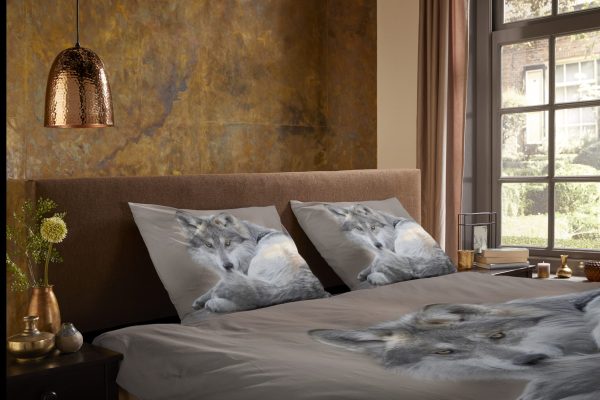 Pure Dekbedovertrek "Wolf" - Taupe - (135x200 cm) - Microfiber - Afbeelding 3