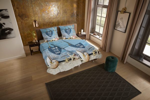 Pure Dekbedovertrek "strand/ zee" - Multi - (135x200 cm) - Microfiber - Afbeelding 2