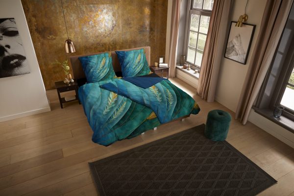Pure Dekbedovertrek "veren" - Multi - (135x200 cm) - Microfiber - Afbeelding 2