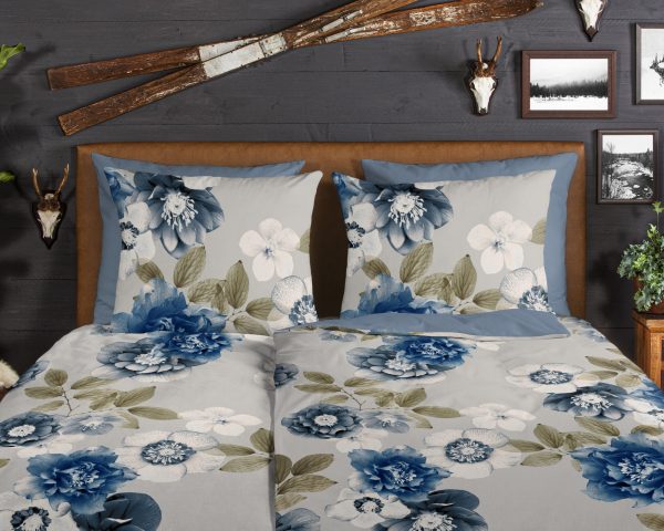 Good Morning Dekbedovertrek "bloemen" - Multi - (155x220 cm) - Katoen Flanel - Afbeelding 3