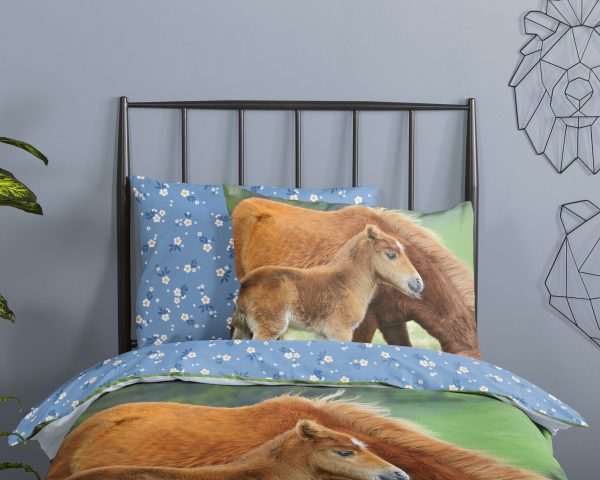 Good Morning Kinderdekbedovertrek "paarden" - Multi - (140x200/220 cm) - Katoen - Afbeelding 3