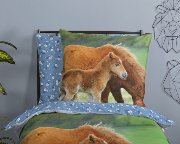 Good Morning Kinderdekbedovertrek "paarden" - Multi - (135x200 cm) - Katoen - Afbeelding 3