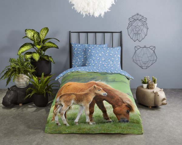 Good Morning Kinderdekbedovertrek "paarden" - Multi - (140x200 cm) - Katoen - Afbeelding 2