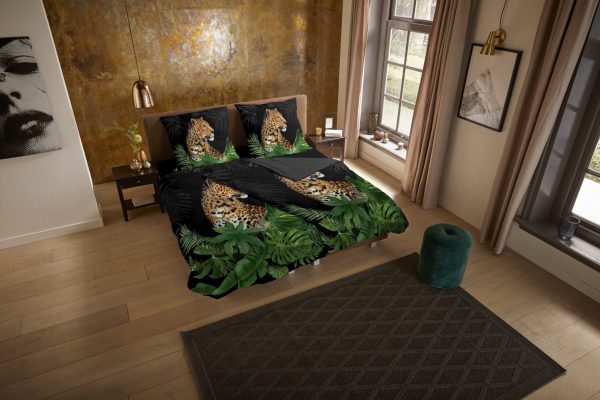 Pure Dekbedovertrek "luipaard" - Zwart - (135x200 cm) - Microfiber - Afbeelding 2