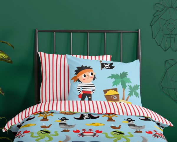 Good Morning Kinderdekbedovertrek "piraten/ zee thema" - Multi - (140x200/220 cm) - Katoen - Afbeelding 3