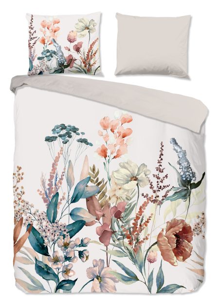 Good Morning Dekbedovertrek "bloemen" - Multi - (200x200/220 cm) - Katoen Flanel