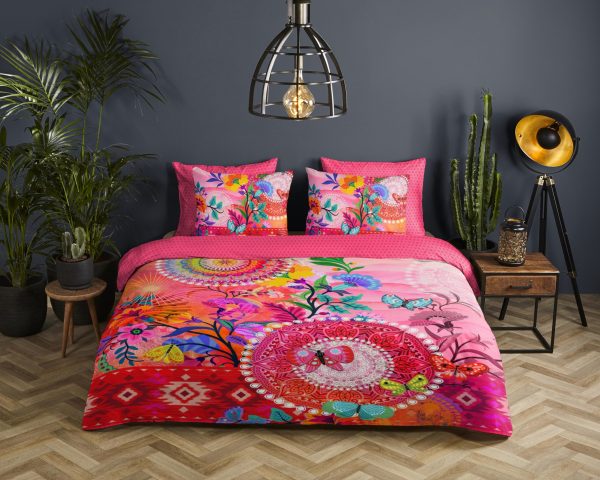 HIP Dekbedovertrek "mandala's en bloemen" - Multi - (240x200/220 cm) - Katoen Satijn - Afbeelding 2