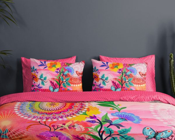 HIP Dekbedovertrek "mandala's en bloemen" - Multi - (240x200/220 cm) - Katoen Satijn - Afbeelding 3