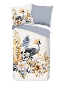 Good Morning Dekbedovertrek "bloemen en vogels" - Multi - (200x200 cm) - Katoen