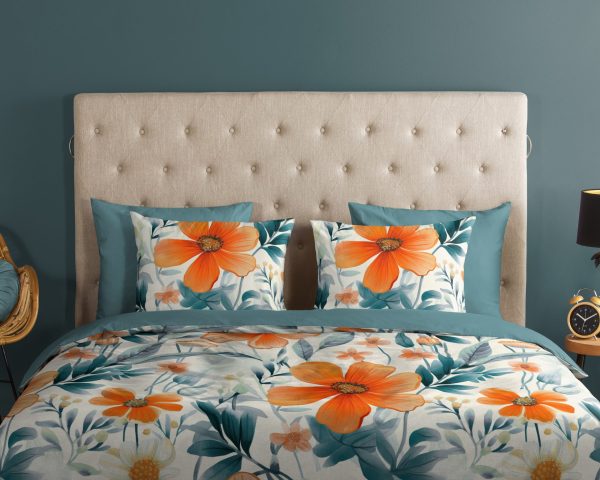 Good Morning Dekbedovertrek "bloemen" - Multi - (200x200/220 cm) - Katoen - Afbeelding 3