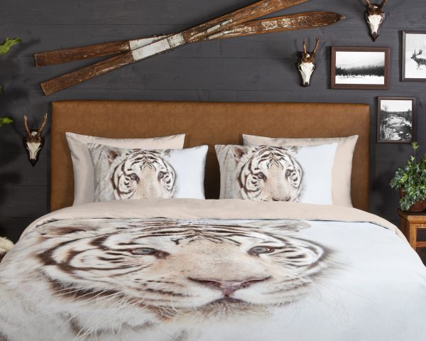 Good Morning Dekbedovertrek "" - Wit - (240x200/220 cm) - Katoen Flanel - Afbeelding 3