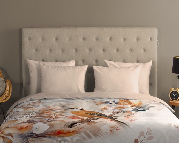 Good Morning Dekbedovertrek "vogel en bloemen" - Multi - (140x200 cm) - Katoen - Afbeelding 3