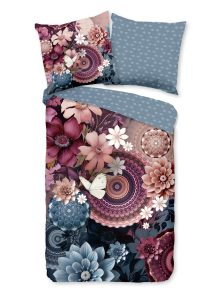HIP Dekbedovertrek "mandalas & bloemen" - Multi - (155x220 cm) - Katoen Satijn