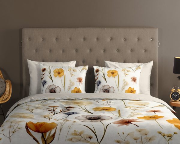Good Morning Dekbedovertrek "rustige bloemen" - Multi - (140x200/220 cm) - Katoen - Afbeelding 3