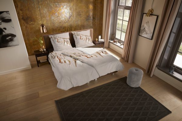 Pure Dekbedovertrek "schelpen" - Zand - (135x200 cm) - Microfiber - Afbeelding 2