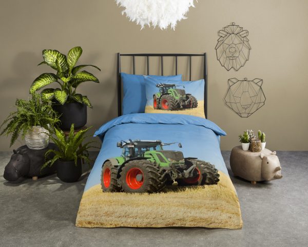 Good Morning Kinderdekbedovertrek "tractor" - Multi - (140x200/220 cm) - Katoen - Afbeelding 2