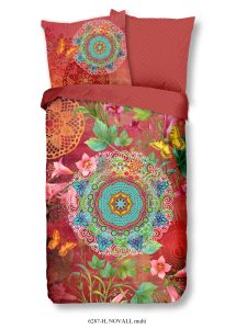 HIP Dekbedovertrek "mandala's en bloemen" - Multi - (135x200 cm) - Katoen Satijn