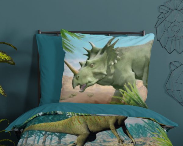 Good Morning Kinderdekbedovertrek "dinosaurussen" - Multi - (140x200 cm) - Katoen - Afbeelding 3