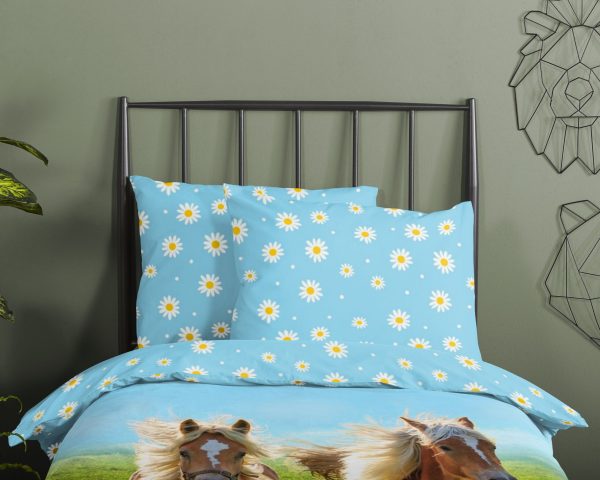 Good Morning Kinderdekbedovertrek "Haflinger paarden" - Multi - (140x200 cm) - Katoen - Afbeelding 3