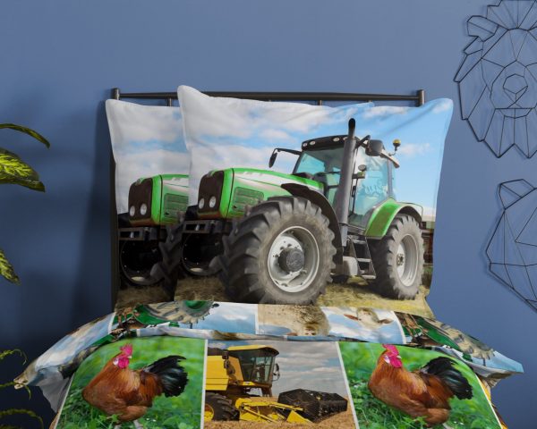 Good Morning Kinderdekbedovertrek "tractor" - Multi - (135x200 cm) - Katoen - Afbeelding 3