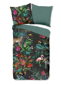 Good Morning Dekbedovertrek "jungleprint" - Multi - (135x200 cm) - Katoen