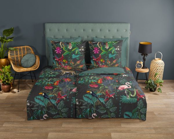 Good Morning Dekbedovertrek "jungleprint" - Multi - (135x200 cm) - Katoen - Afbeelding 2