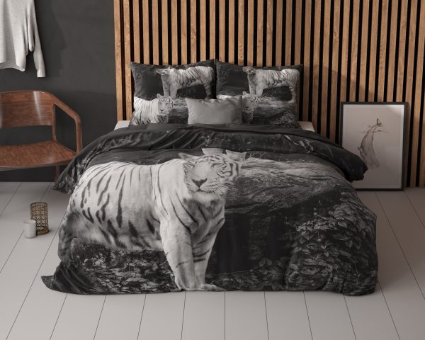 Sleeptime Tigers Grijs 140 x 200/220 cm - Afbeelding 2
