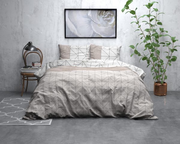 Sleeptime Flanel Gino Taupe 200 x 200/220 cm - Afbeelding 5