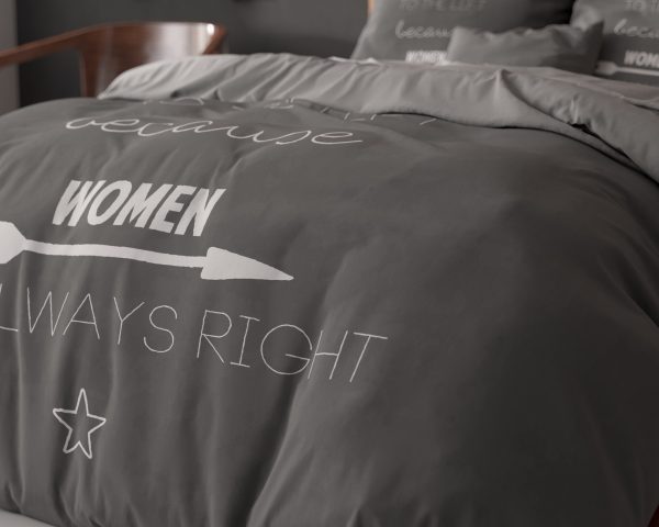 Sleeptime Women Always Right Antraciet 200 x 200/220 cm - Afbeelding 3