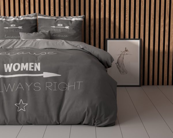 Sleeptime Women Always Right Antraciet 240 x 200/220 cm - Afbeelding 2