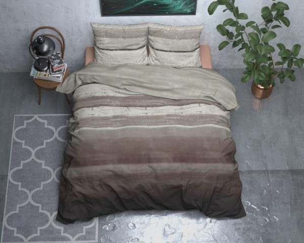 Sleeptime Flanel Marcus Taupe 200 x 200/220 cm - Afbeelding 2