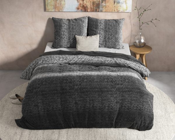 Dreamhouse DH Flanel Gradient Knits Antraciet 240 x 220 cm - Afbeelding 2