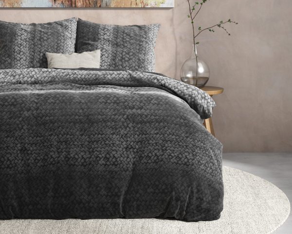 Dreamhouse DH Flanel Gradient Knits Antraciet 240 x 220 cm - Afbeelding 3
